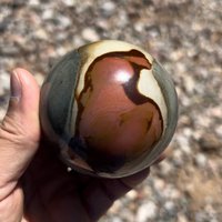 74 Mm Polychrome Jaspis Sphere Wird Mit Einem Ständer Geliefert von GadsdenGem