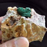 Marokko, Ein Malachit in Matrix von GadsdenGem