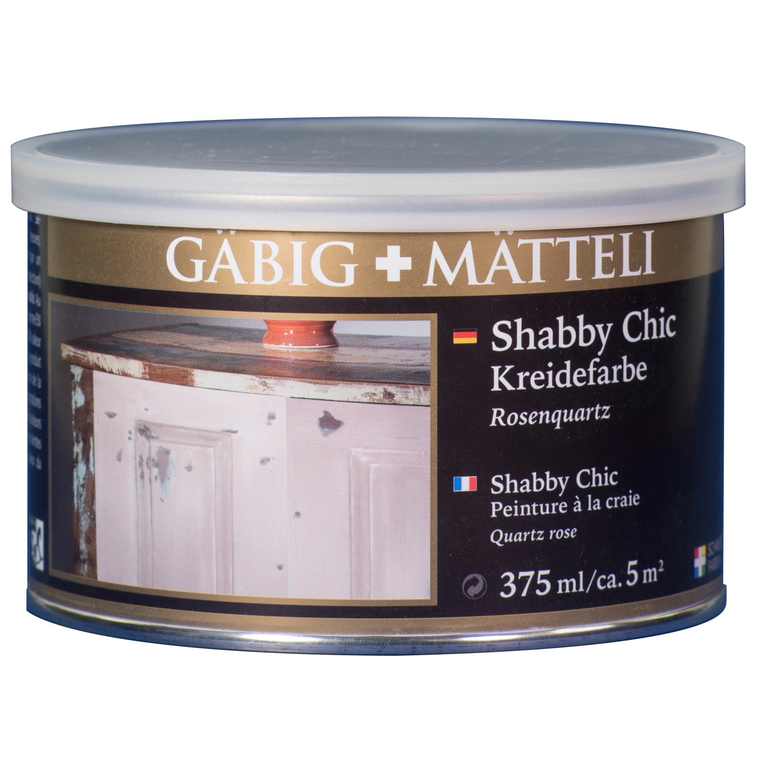 Gäbig+Mätteli Shabby Chic Kreidefarbe Rosenquarz matt 375 ml von Gäbig+Mätteli