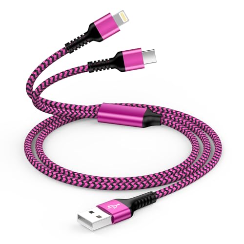 Ladekabel USB C und Lightning 2 in 1 für iPhone 16/15/14/13/12/11 Pro Max, Multi USB C Lightning Kabel für Samsung Galaxy S25/S25+/S24/S23/S22/A55/A54/A15, Universal Schnellladekabel -1.2M Ladekabel USB C und Lightning 2 in 1 für iPhone 16/15/14/13/12/11 Pro Max, Multi USB C Lightning Kabel für Samsung Galaxy S25/S25+/S24/S23/S22/A55/A54/A15, Universal Schnellladekabel -1.2M von Gaef