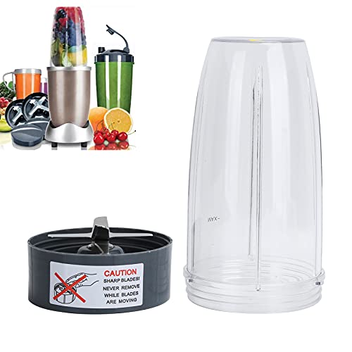 32OZ Entsafter Cup & Extractor Blade Kompatibel für Nutribullet, Ersatzteile für Entsafterbecher für durchsichtige Behälter, für Nutribullet 600W 900W Entsafter von Gaeirt