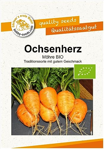 BIO-Möhrensamen Ochsenherz Portion von Gärtner's erste Wahl! bobby-seeds.com