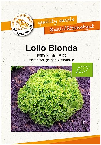 BIO-Salatsamen Lollo bionda Pflücksalat Portion von Gärtner's erste Wahl! bobby-seeds.com