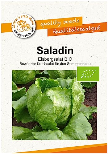 BIO-Salatsamen Saladin Eisbergsalat Portion von Gärtner's erste Wahl! bobby-seeds.com