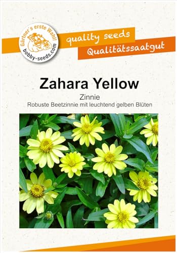 Blumensamen Zahara Yellow Zinnie Portion von Gärtner's erste Wahl! bobby-seeds.com