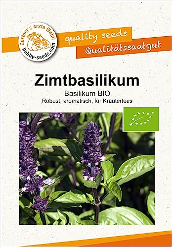 BIO-Kräutersamen Zimtbasilikum Portion von Gärtner's erste Wahl! bobby-seeds.com