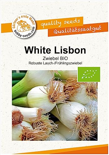 BIO-Zwiebelsamen White Lisbon, Lauchzwiebel Portion von Gärtner's erste Wahl! bobby-seeds.com