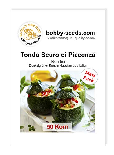 Bobby-Seeds Zucchinisamen Tondo Scuro di Piacenza 50 Korn von Gärtner's erste Wahl! bobby-seeds.com