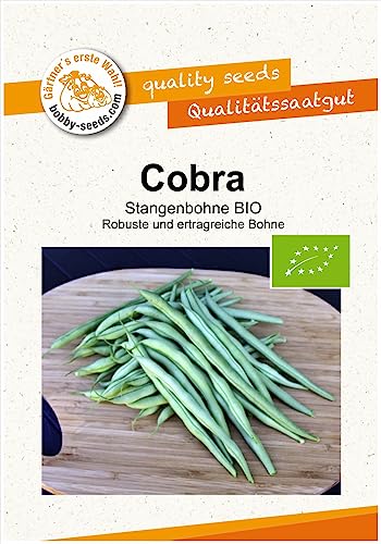 Cobra Stangenbohne BIO-Bohnensamen von Bobby-Seeds, Portion von Gärtner's erste Wahl! bobby-seeds.com