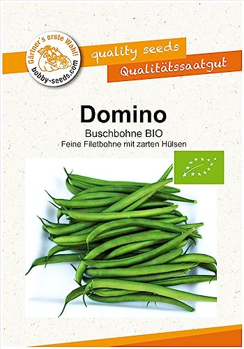 Domino Buschbohne BIO-Bohnensamen von Bobby-Seeds, Portion von Gärtner's erste Wahl! bobby-seeds.com