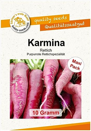 Gemüsesamen Karmina, Rettich rot, Maxipack von Gärtner's erste Wahl! bobby-seeds.com