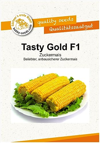 Gemüsesamen Tasty Gold F1 Zuckermais Portion von Gärtner's erste Wahl! bobby-seeds.com