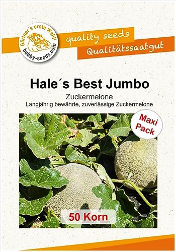 Melonensamen Hales Best Jumbo Zuckermelone 50 Korn von Gärtner's erste Wahl! bobby-seeds.com