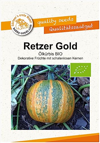 Ölkürbis Retzer Gold Ölkürbis BIO Kürbissamen von Bobby-Seeds Portion von Gärtner's erste Wahl! bobby-seeds.com