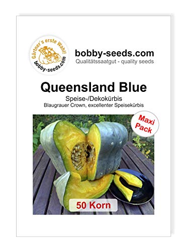 Queensland Blue Kürbissamen von Bobby-Seeds, 50 Korn von Gärtner's erste Wahl! bobby-seeds.com