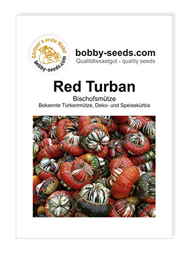 Red Turban Bischofsmütze Kürbissamen von Bobby-Seeds, Portion von Gärtner's erste Wahl! bobby-seeds.com