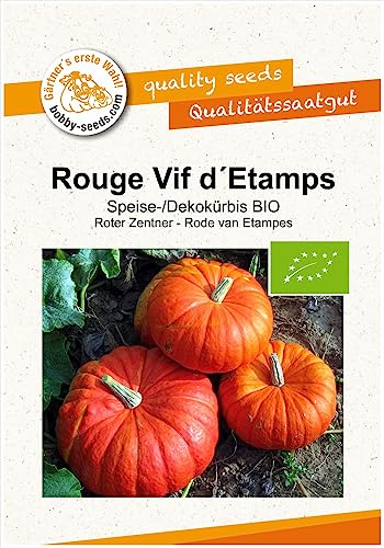 Rouge Vif dEtamps BIO Kürbissamen von Bobby-Seeds Portion von Gärtner's erste Wahl! bobby-seeds.com