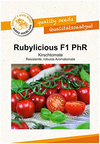 Rubylicious F1 PhR Cherrytomate Tomatensamen von Bobby-Seeds von Gärtner's erste Wahl! bobby-seeds.com