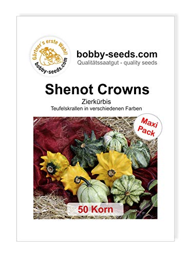 Shenot Crowns Zierkürbis Kronenmischung von Bobby-Seeds, 50 Korn von Gärtner's erste Wahl! bobby-seeds.com