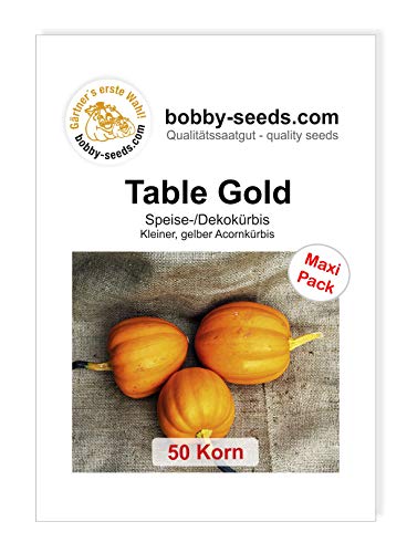 Table Gold Kürbissamen von Bobby-Seeds, 50 Korn von Gärtner's erste Wahl! bobby-seeds.com