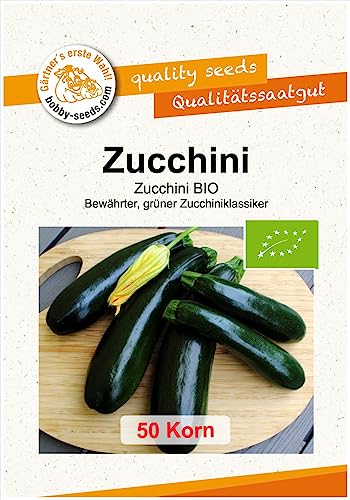 Zucchini BIO Kürbissamen von Bobby-Seeds 50 Korn von Gärtner's erste Wahl! bobby-seeds.com