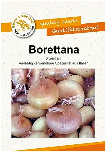 Zwiebelsamen Borettana flachrund Portion von Gärtner's erste Wahl! bobby-seeds.com