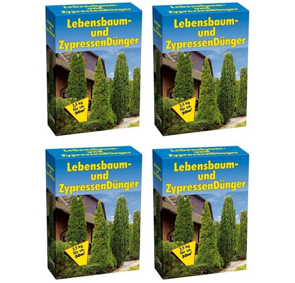 Gärtner's Gartendünger Lebensbaumdünger 4x2,5kg Zypressendünger Koniferendünger von Gärtner's