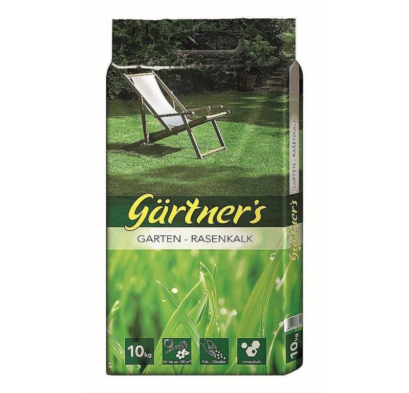 Gärtner's Rasendünger Rasenkalk 10 kg Gartenkalk Bodenhilfsstoff Bodenverbesserer von Gärtner's