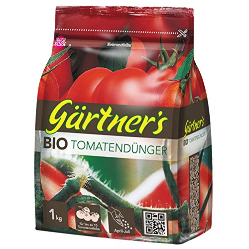 Gärtner´s Bio Tomatendünger, organischer NPK-Dünger 5+3+8, anwenderfreundlich pelletiert, 1kg von Gärtners