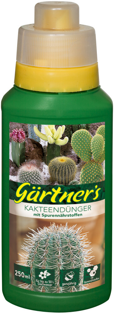 Gärtner's Kakteendünger mit Spurenelementen 250ml Flasche + Dosierer von Gärtners