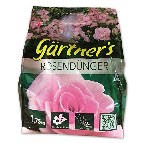 Gärtner´s Rosendünger NPK 8+3+8 (+2) Stauden Zierpflanzen-Dünger, 1,75 kg von Gärtners