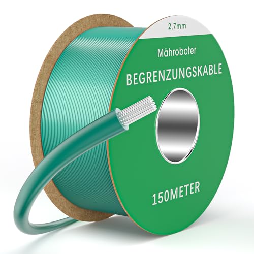 Gaethra 150m Begrenzungskabel für Mähroboter, Universal Begrenzungsdraht aus verzinntem Kupfer, Kompatibel mit Mehrere Rasenmähroboter, Rasenroboter Zubehö, Durchmesser 2.7mm Gaethra 150m Begrenzungskabel für Mähroboter, Universal Begrenzungsdraht aus verzinntem Kupfer, Kompatibel mit Mehrere Rasenmähroboter, Rasenroboter Zubehö, Durchmesser 2.7mm von Gaethra