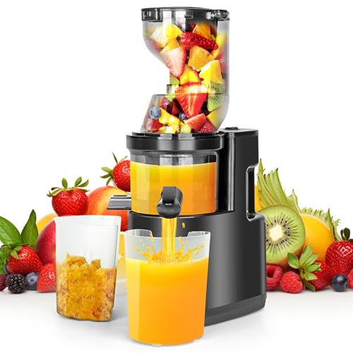 Gaethra Entsafter Slow Juicer 500W, Saftpresse Elektrisch mit Umkehrfunktion, Entsafter Gemüse und Obst Testsieger 100% BPA Frei, 82MM Öffnung und 1,2L Juicer Machine, Spülmaschinenfest Gaethra Entsafter Slow Juicer 500W, Saftpresse Elektrisch mit Umkehrfunktion, Entsafter Gemüse und Obst Testsieger 100% BPA Frei, 82MM Öffnung und 1,2L Juicer Machine, Spülmaschinenfest von Gaethra