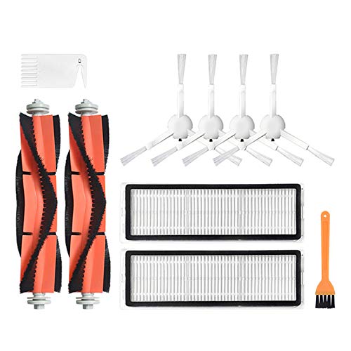 Gaetooely 10 Paket Haupt BüRste Seiten BüRsten Filter für Mijia 1C STYTJ01ZHM Roboter Staubsauger Teile Zubeh？R A von Gaetooely