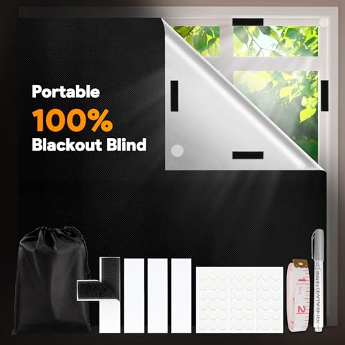Gaeymy Fenster Verdunkelung 200x148cm, Dachfenster Verdunkelung Innen Sonnenschutz Fenster Ohne Bohren, Verdunklungsstoff Hitzeschutz Außen, Verdunkelungsfolie Thermofolie Meterware für Schlafzimmer Gaeymy Fenster Verdunkelung 200x148cm, Dachfenster Verdunkelung Innen Sonnenschutz Fenster Ohne Bohren, Verdunklungsstoff Hitzeschutz Außen, Verdunkelungsfolie Thermofolie Meterware für Schlafzimmer von Gaeymy