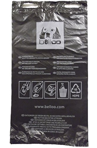 BELLOO 1000 Hundekotbeutel Made IN Germany ca.20x33cm Recycling-HDPE. Achtung: SOG. 'abbaubare' Beutel sind laut Umweltbundesamt Keine Alternative! von Gagaciso
