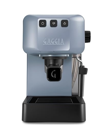 Gaggia EG2109 Grey Manuelle Espressomaschine, gemahlen oder Pads, POD-System für cremige Espressos mit Pads, automatische Vorbrühung, 15 bar, Modell 2023, 100% Made in Italy von Gaggia