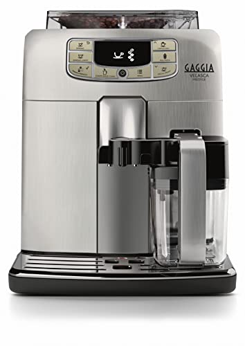 Gaggia Velasca Prestige, Automatische Kaffeemaschine für Espresso und Cappuccino, Kaffeebohnen oder gemahlen, RI8263 / 01, Silber, 100% Made in Italy von Gaggia