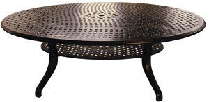 Tisch King's Cross oval, Aluminiumguß, 250x176cm von Gahalia