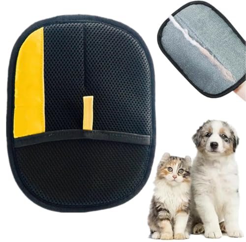 Gahwa Tierhaarentfernungshandschuh für Katzen & Hunde, Upgrade Tierhaarentferner Handschuh, Fell Magnet-Handschuh, Wiederverwendbarer Haarentferner Für Katzen Und Hunde (1-PCS) von Gahwa
