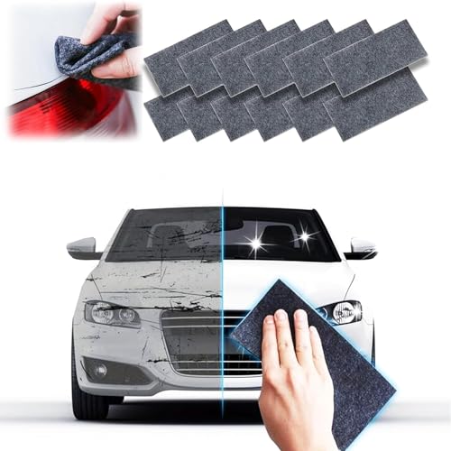 Nano Sparkle Tuch, Magic Nano Sparkle Tuch für Auto Kratzer Entfernen Reparatur,2024 Nanomagic Tuch Car Scratch Remover für Reparatur von leichten Kratzfarben,Lackpflege, Autoreinigung (12 PCS) von Gahwa