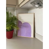 Violette Wandkunst, Strukturierte Kunst Leinwand, Malerei, Boho Home Dekor, Wanddeko, Leinwand Texturierte von GaiaBohoTexturedArt