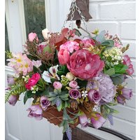 Frühling Sommer Künstliche Blumenarrangements, Blumenampeln Lebendige Farben Für Garten Oder Wohnkultur. Muttertag, Geburtstag, Geschenk von GaiasGardenByJo