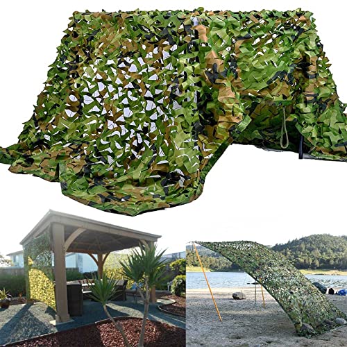 Tarnnetz 2x13m,4x9m,2x5m,6x11m,3x7m,7x15m,8x9m,10x13m Bulk Rolle Camouflage Netz Sonnenschutz Netze Bundeswehr Tarnung für Jagd Jalousien (Größe : 7x11m) von Gaiev