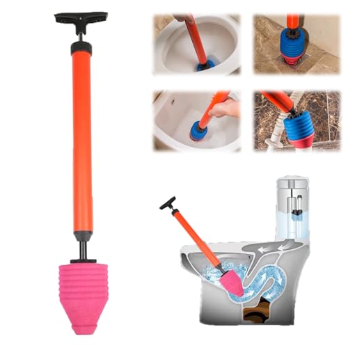 GajUst Hochdruck Toilettenreiniger, Hochdruck-toilettenreinigung In Einem Zug, High Pressure Toilet Unblock One Shot Toilet Pipe Plunger, Air Toilet Plunger, Perfekt Für Den Hausgebrauch von GajUst