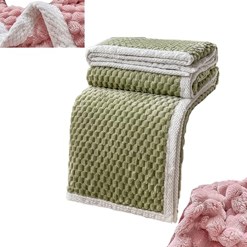 GajUst Warmes Geschenk Warme, Dicke Flanelldecke,warme Dicke Flanelldecke,2023 Neue Kuscheldecke Flauschig Decke,Flauschig Überwurf Mikrofaser Tagesdecke Für Bett Sofa von GajUst