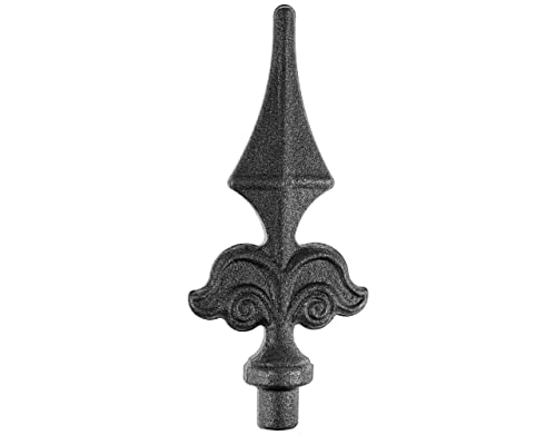 Gal Industrial 10 Stück Torspitze 150x66mm (HxB) | Zaunspitze 16mm Omega | rustikale Metallspitze Zierspitze Zaundekoration von GAL - INDUSTRIAL