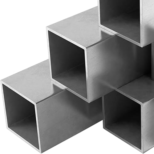 GAL - INDUSTRIAL Alu Vierkantrohr 20 x 20 x 3 mm | Länge 10–200 cm | Zuschnitt nach Maß möglich | Aluminium EN AW 6060 | Quadratrohr, Alu Profil, Hohlprofil, Aluminium Profil | Roh, Unbehandelt von GAL - INDUSTRIAL