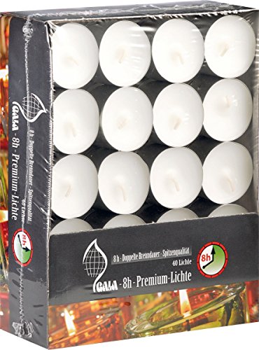 Gala Kerzen 8h-Premium-Teelicht in Alu-Hülle, im 40er-Pack von Gala Kerzen
