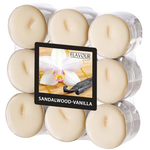 FLAVOUR by Gala Duft-Teelichter 'Sandalwood-Vanilla' von Gala